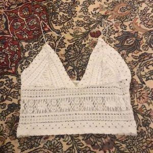 Urban outfitters lace crop